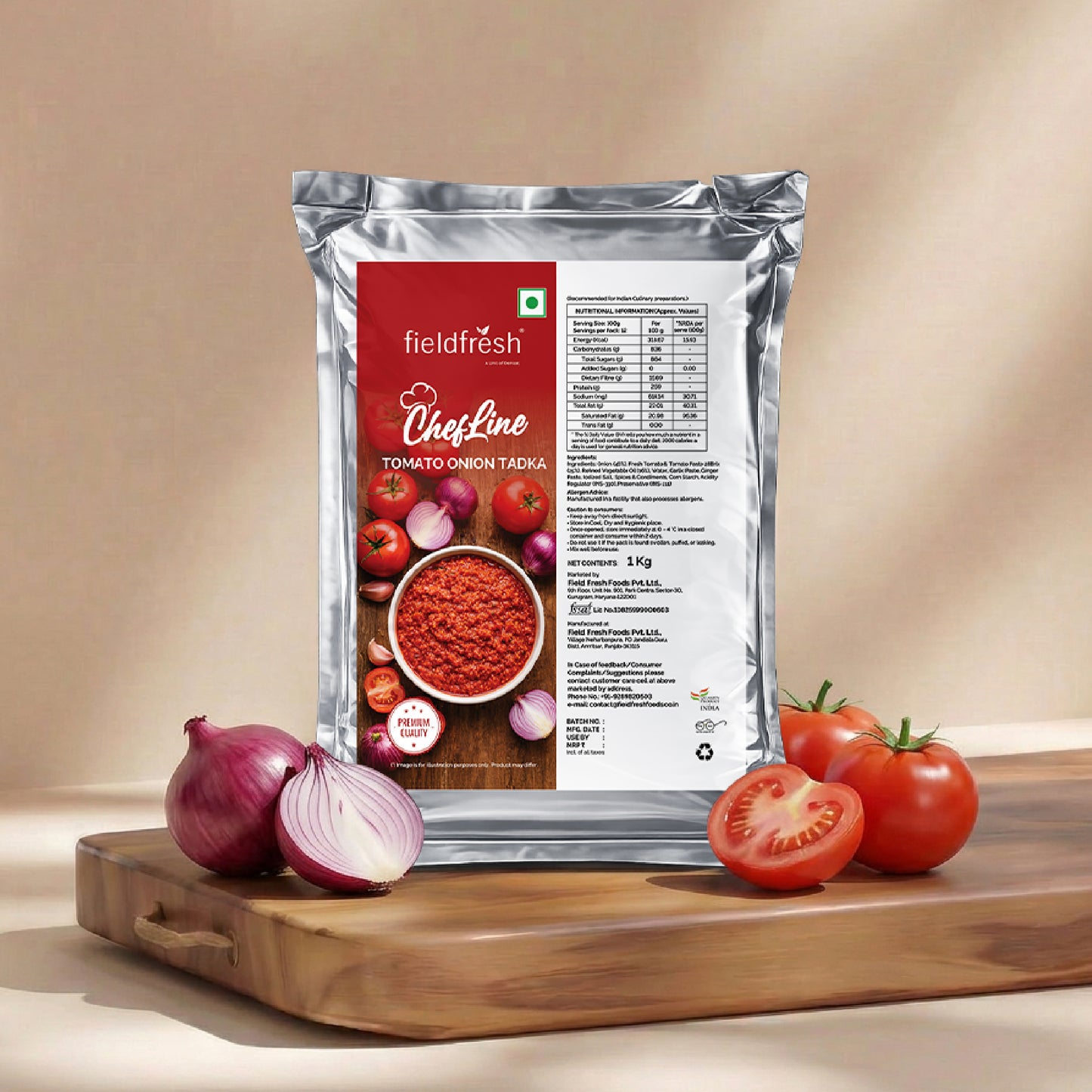 Chefline Tomato Onion Tadka